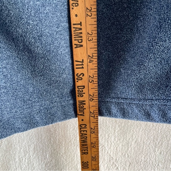 Nike Therma Fleece Tunic Blue/Gray Pullover Funnel Neck Women's Small Soft - Picture 9 of 10